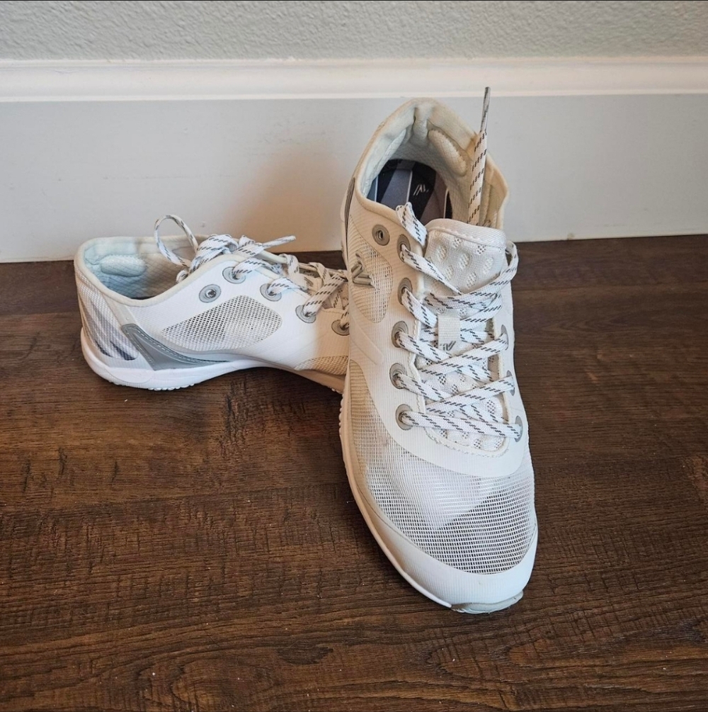 Varsity White Mesh Cheer Sneakers